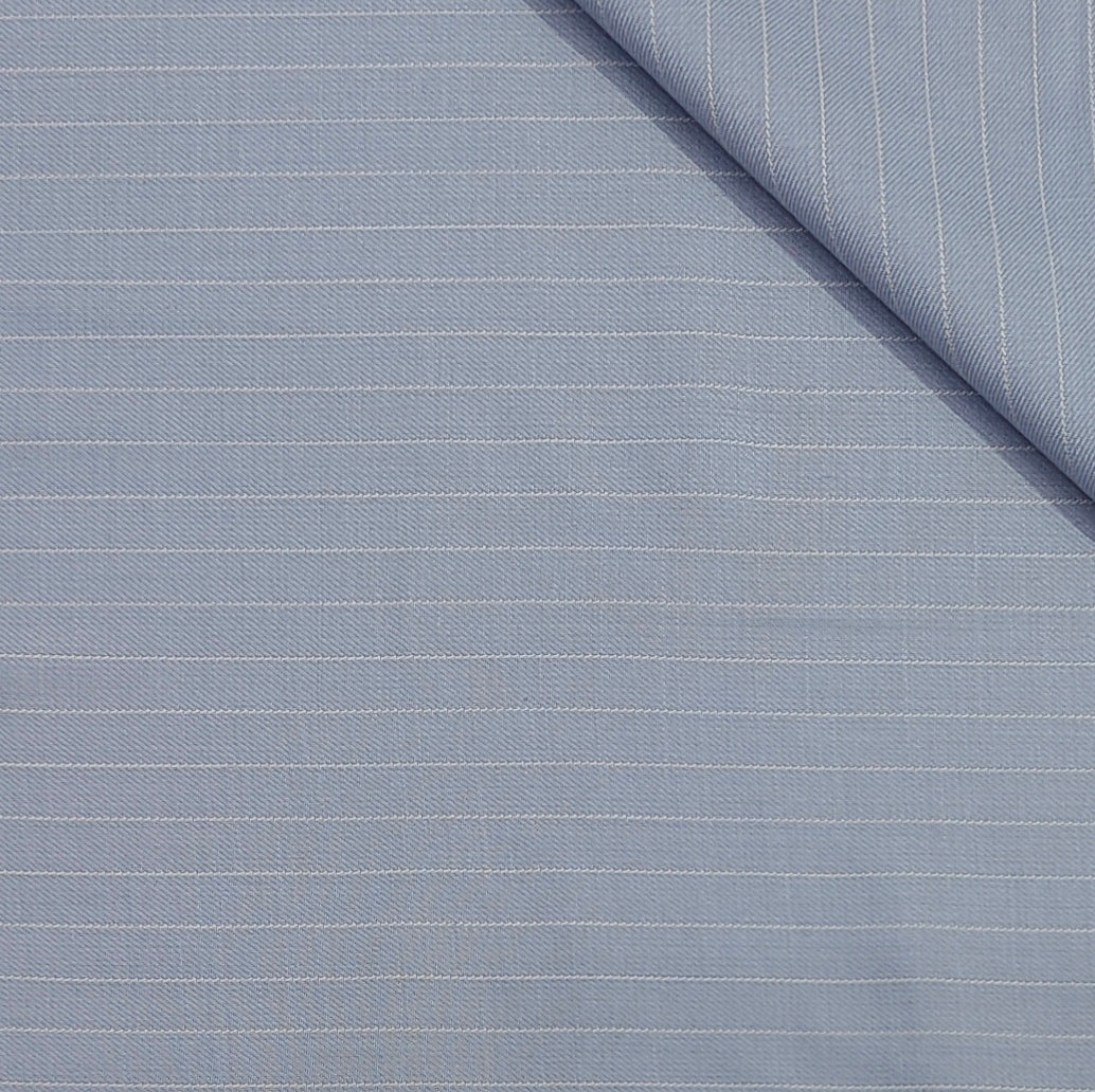 Trouser Fabric Reid & Taylor Poly Viscose Lining Color Silver Blue